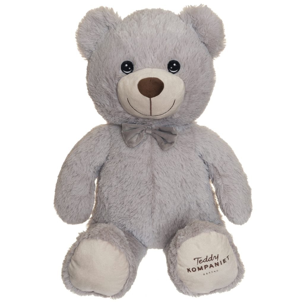 Svante bamse lysegrå 80cm