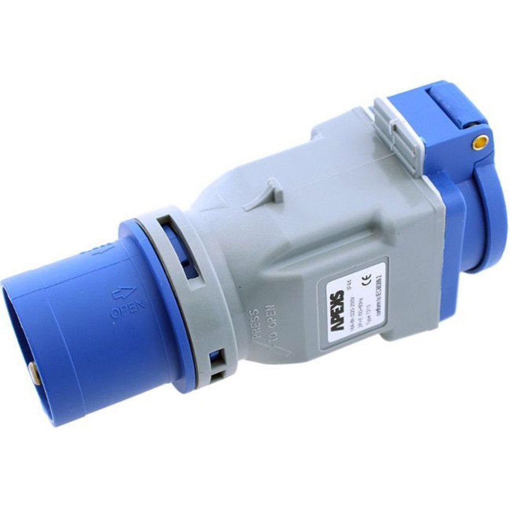 Overgang/adapter16a cee han - schuko hun