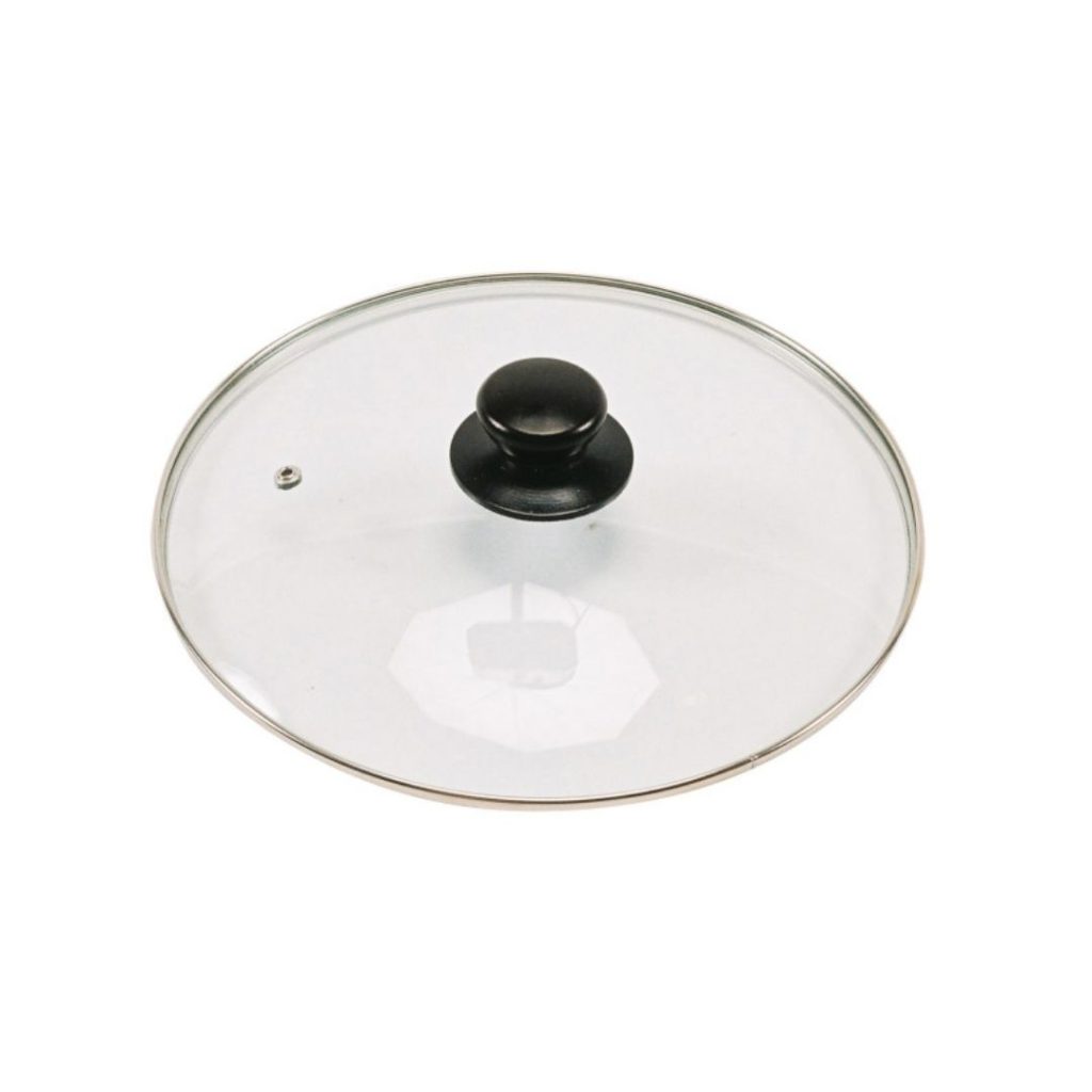 Glasslokk 28 cm med bakelittknott