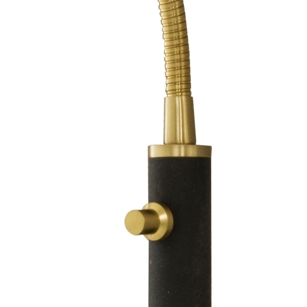 Eketorp senglampe svart/matt messing