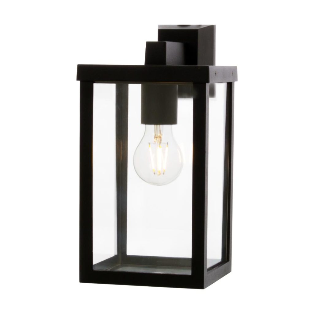 Arendal vegglampe liten svart arm ned ut