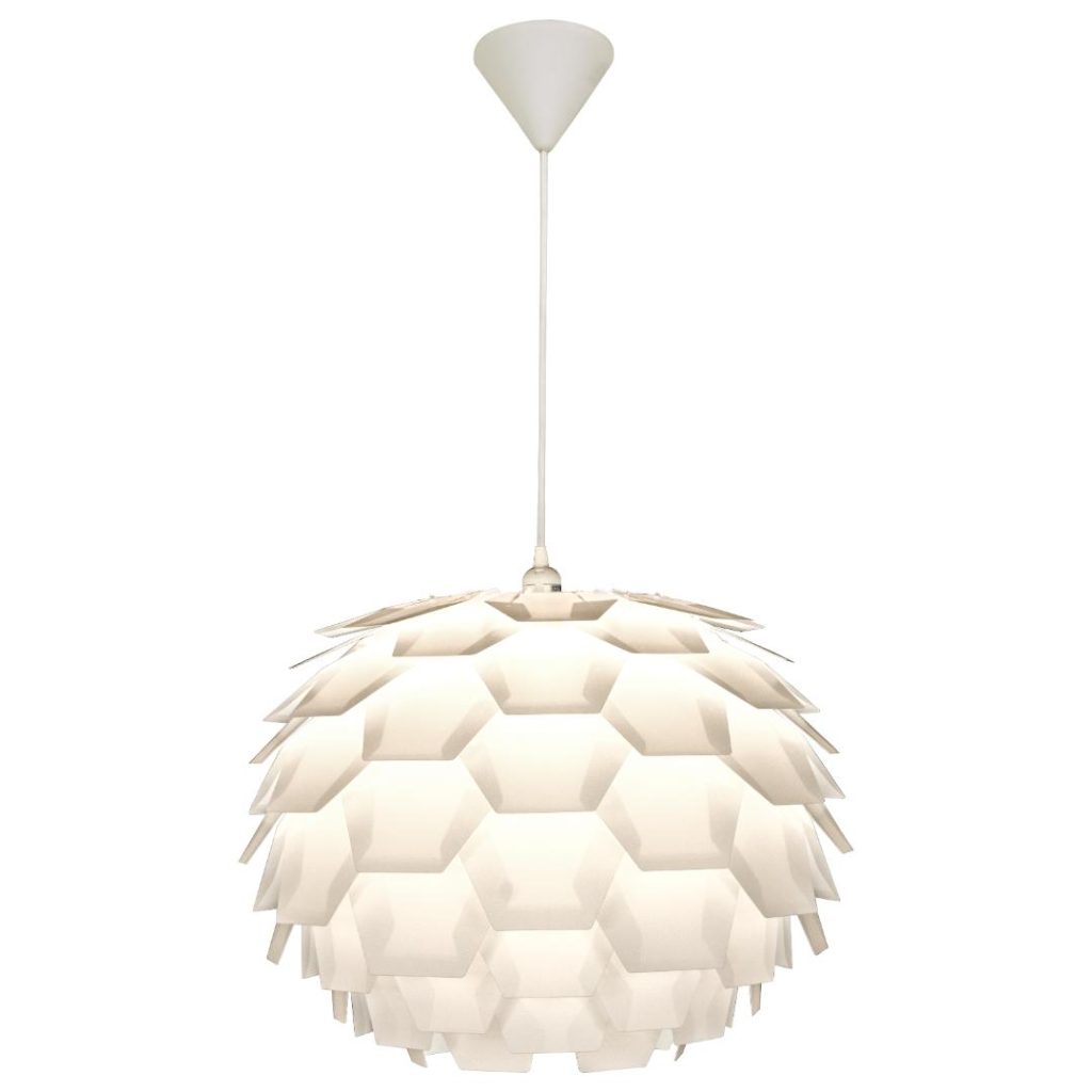 Carpatica taklampe 60 cm hvit