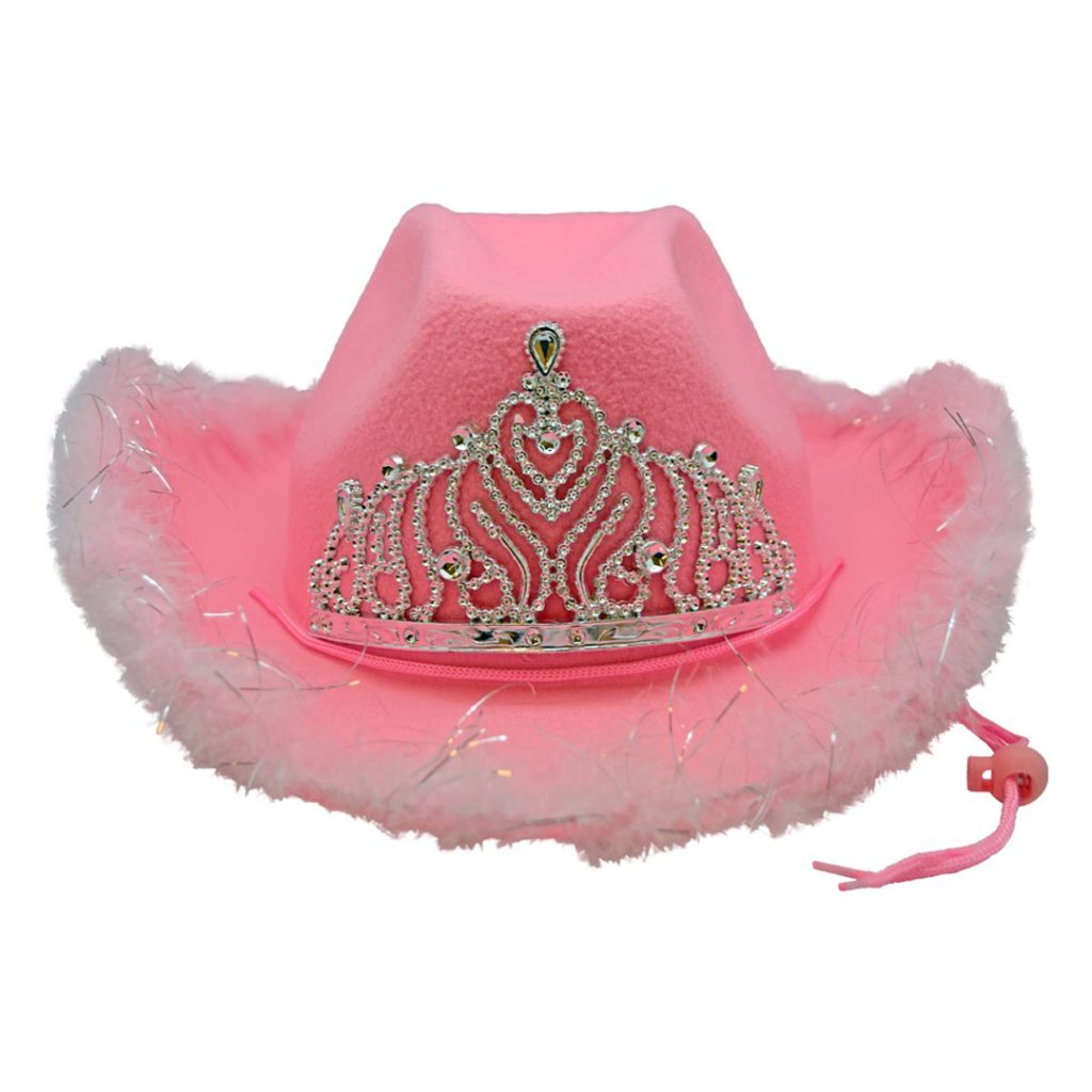 Cowboyhatt rosa
