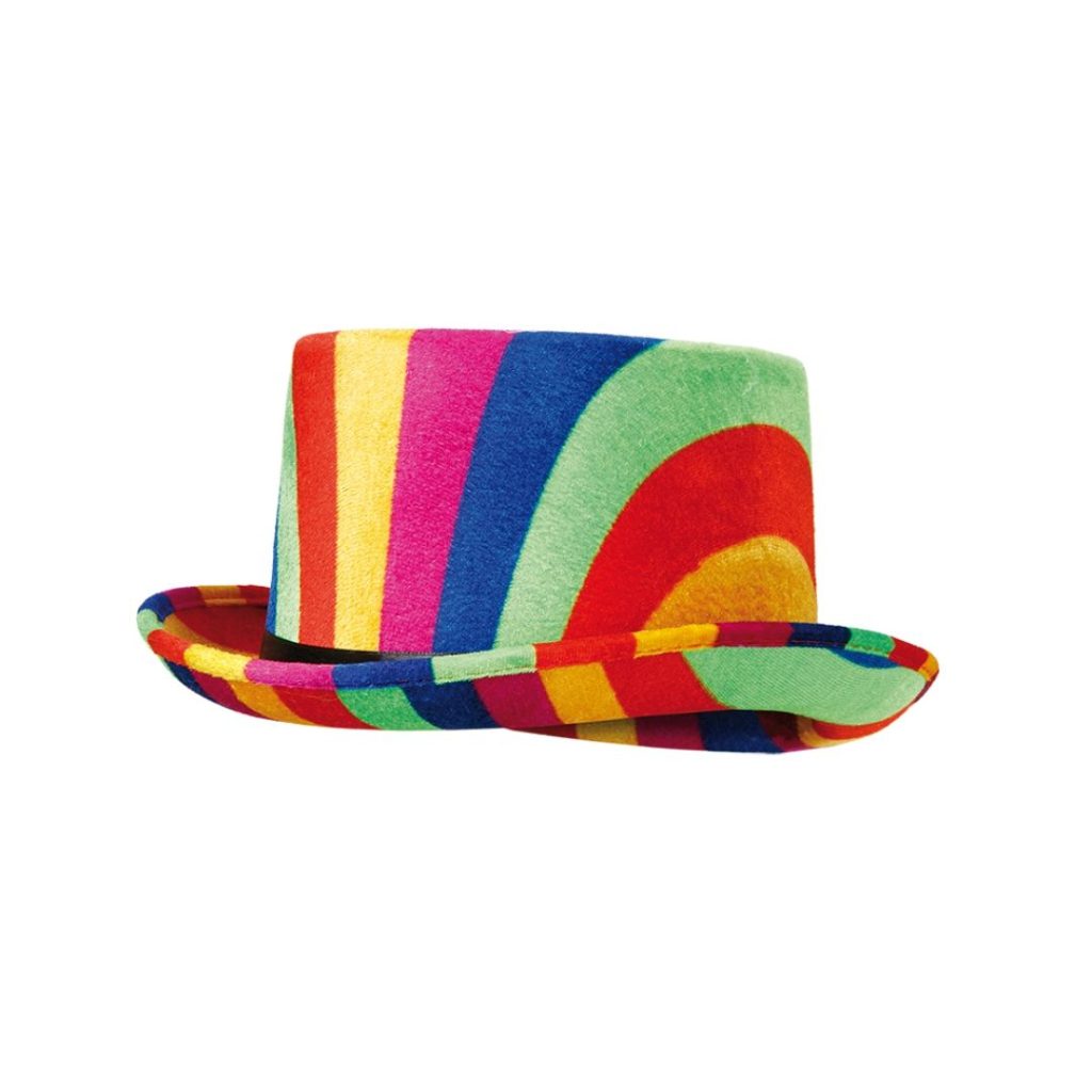 Rainbow top hat
