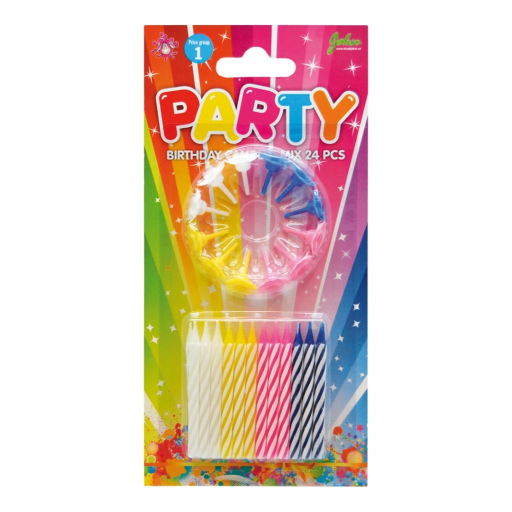 Party lys mix 24 pcs  gr 1