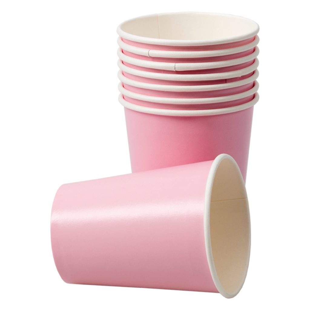 Papir kopp pink 8-p