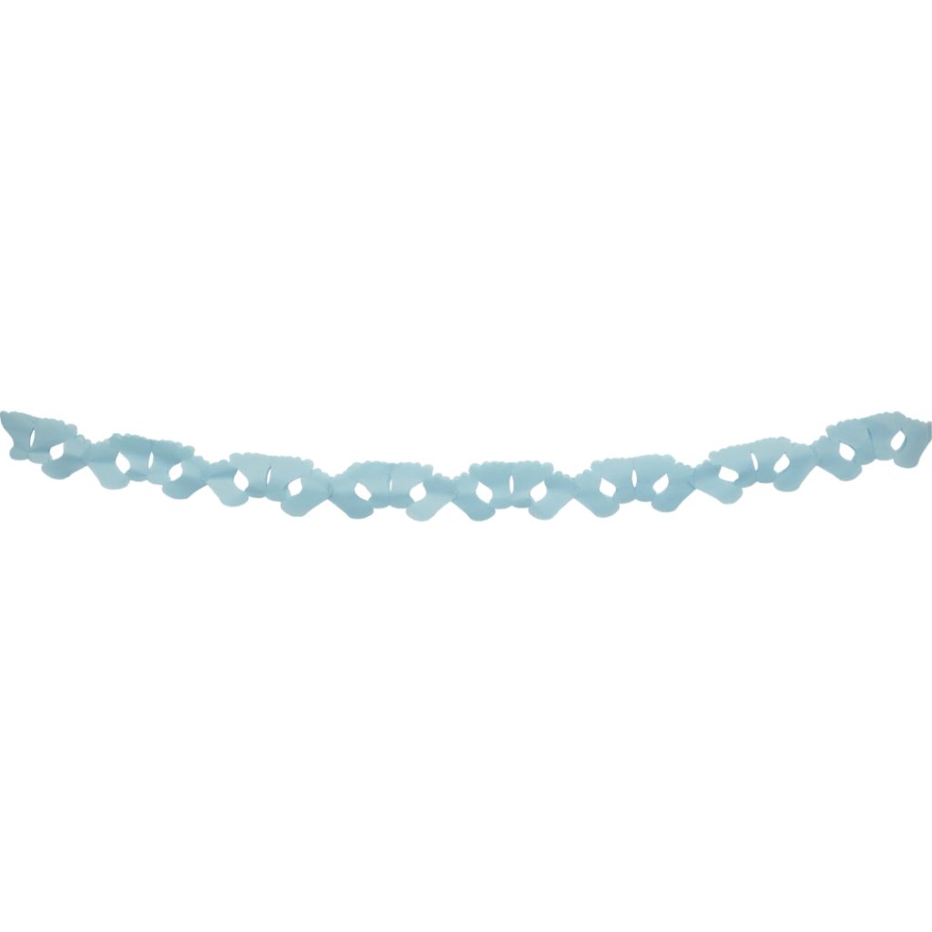 Garland footprints light blue