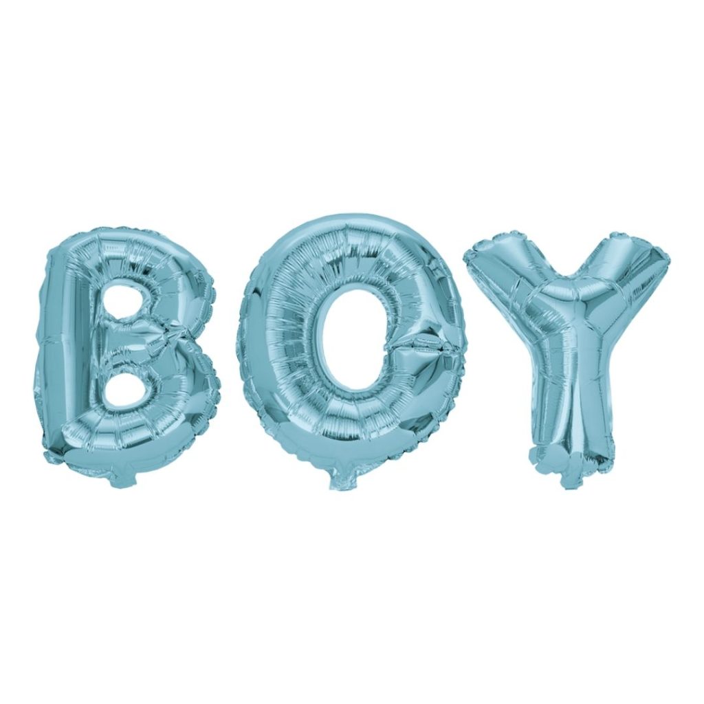 Folie ballong text boy 40 cm