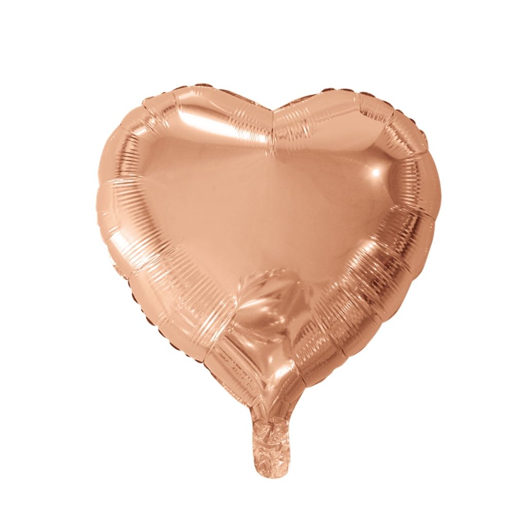 Folie ballong heart rose gold 46 cm