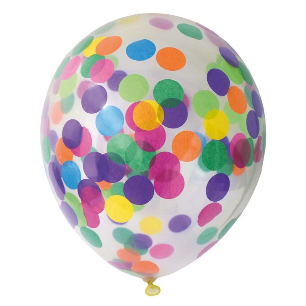 Ballong confetti mix 6-pack
