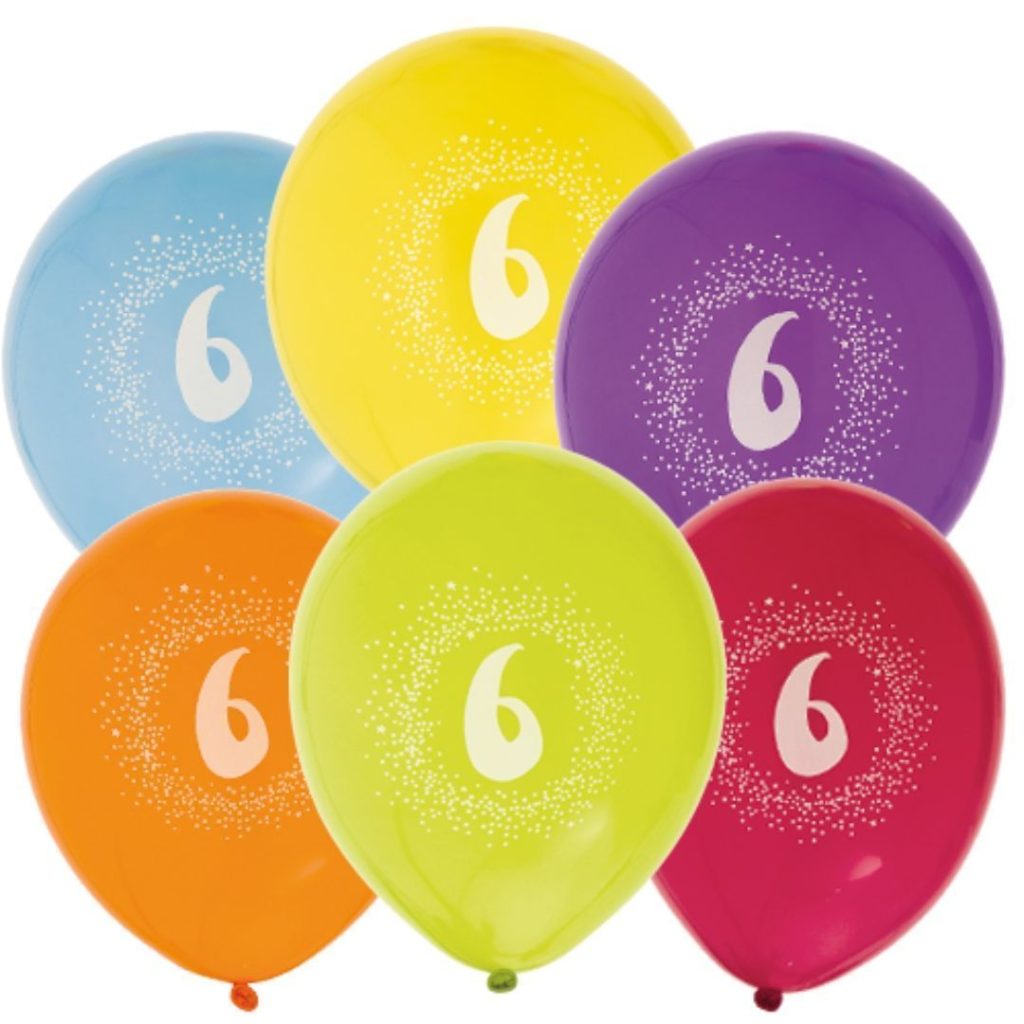 Ballonger 12 6-årsdag 6-p