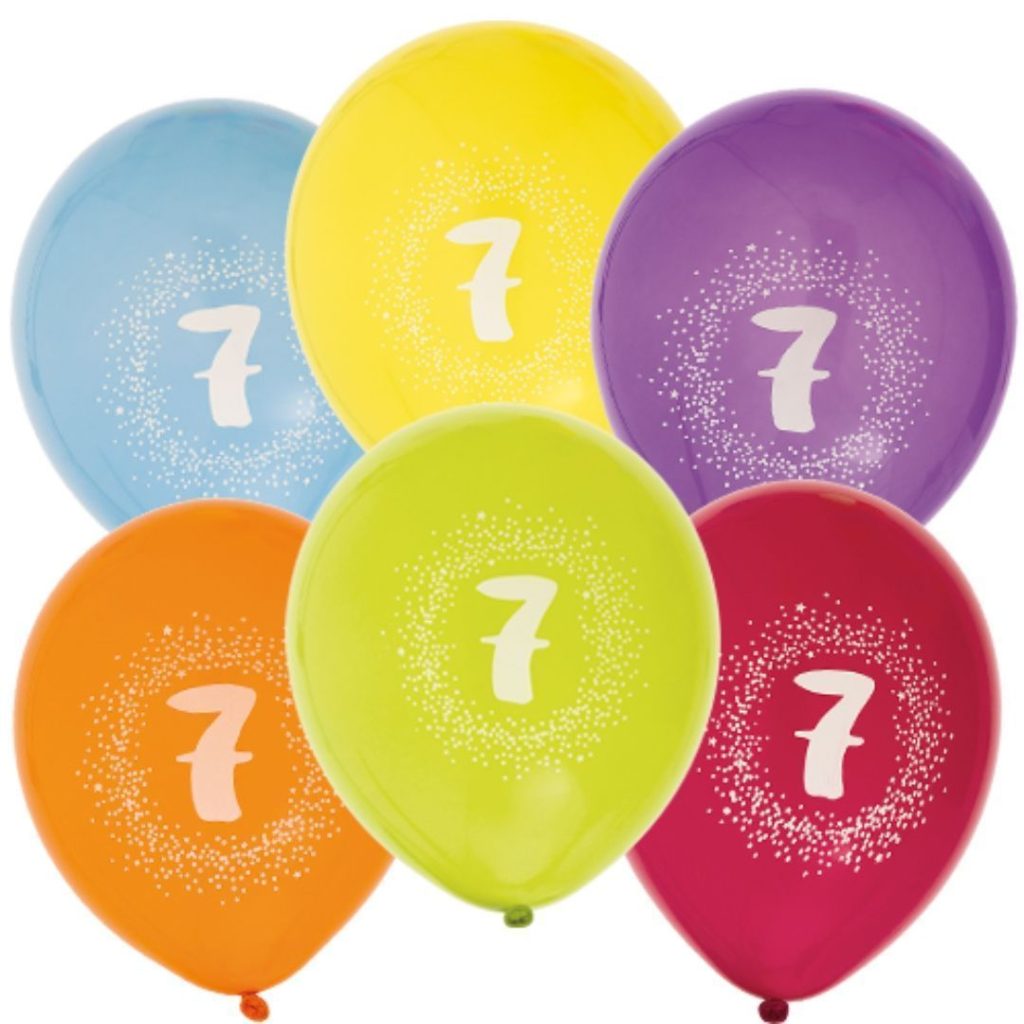 Ballonger 12 7-årsdag 6-p