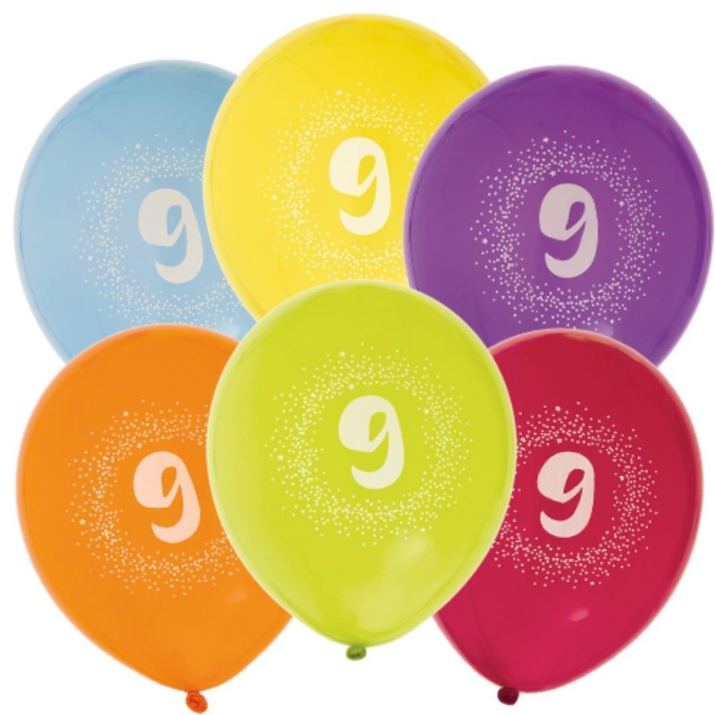 Ballonger 12 9-årsdag 6-p