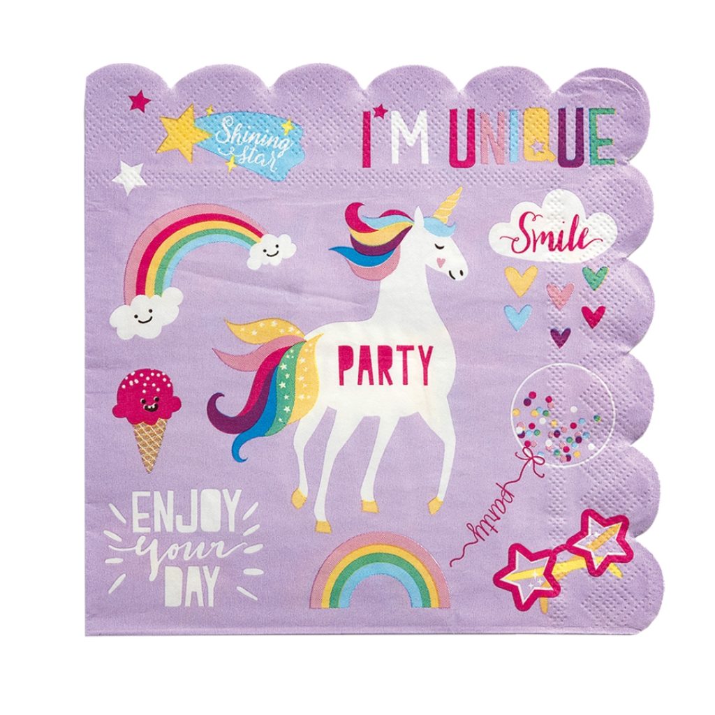 Papir serviett unicorn 16-p