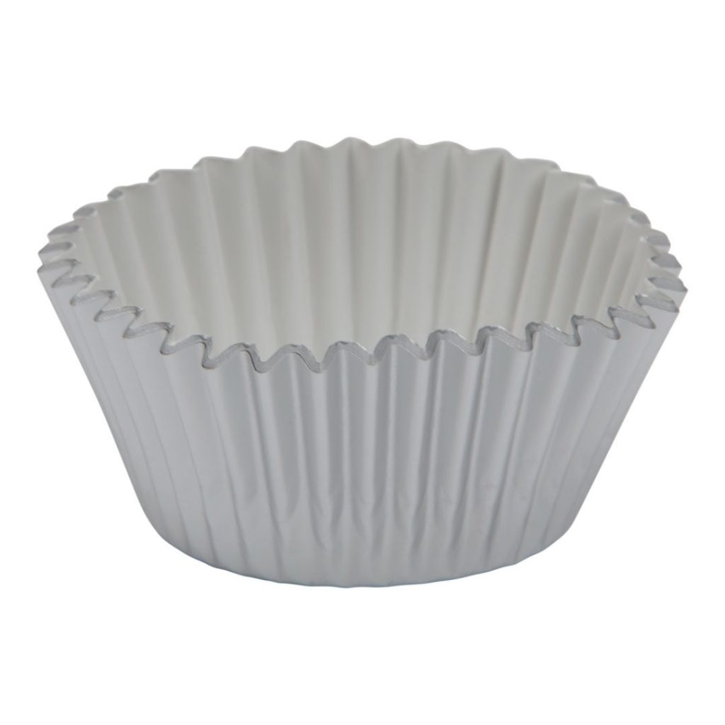 Cake cups silver 12-p
