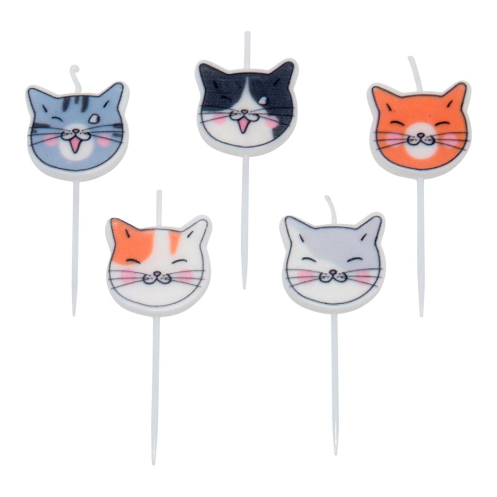 Toothpick candle cats
