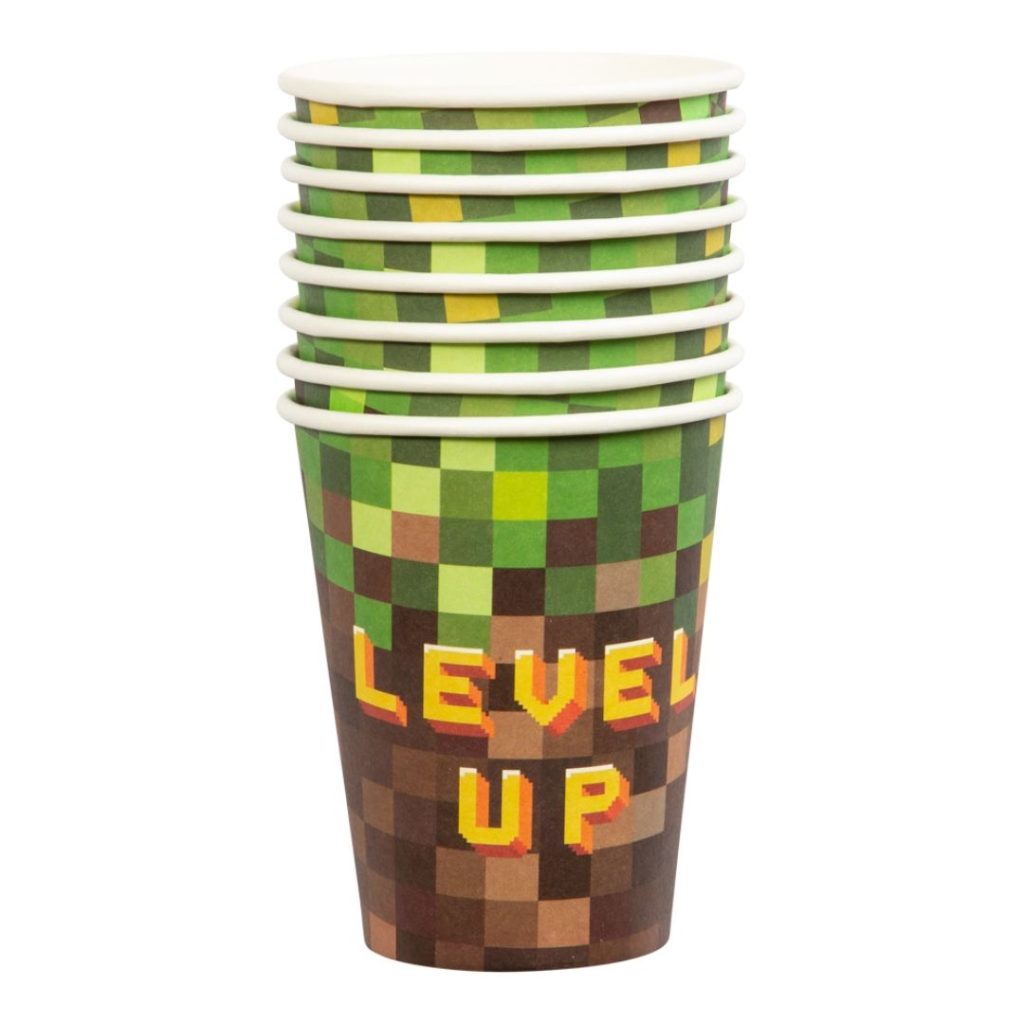 Papir cup pixel level up 8-p