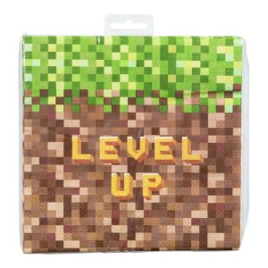 Papir serviett pixel level up 33 x 33 cm