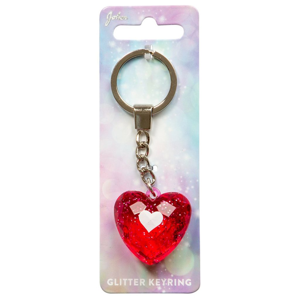 Nøkkelring glitter heart symbol heart