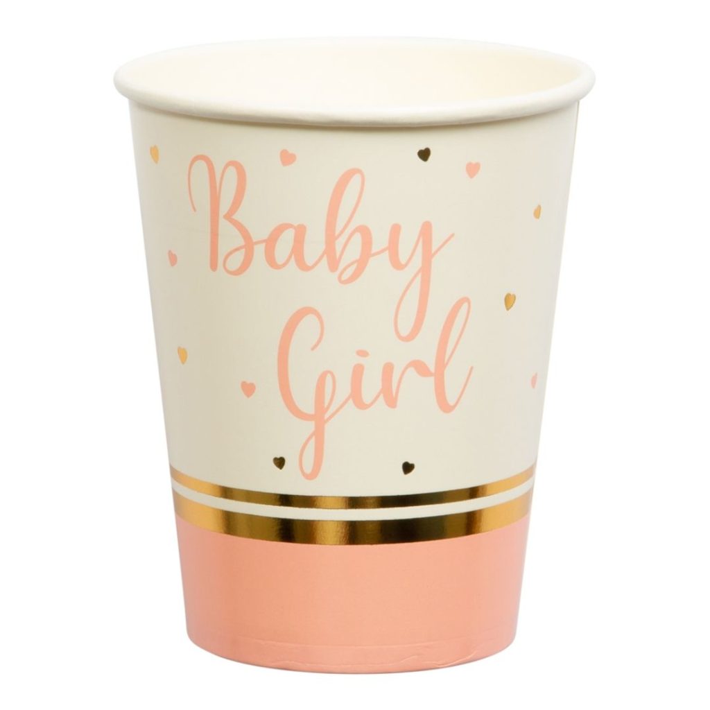 Papir kopp baby girl 8-p