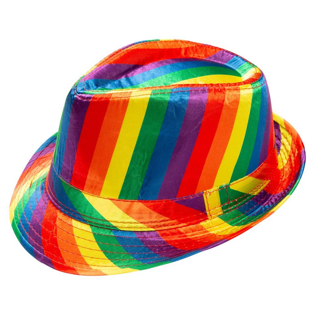 Hat fedora rainbow