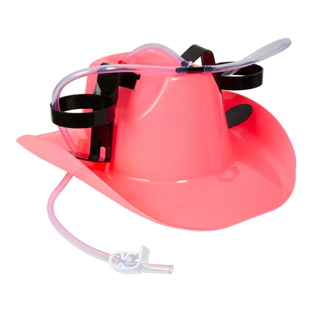 Drikkehatt cowboy rosa