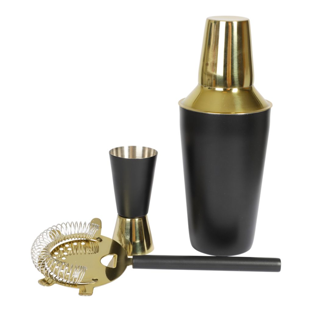 Deluxe 3 pcs bar set w. shaker