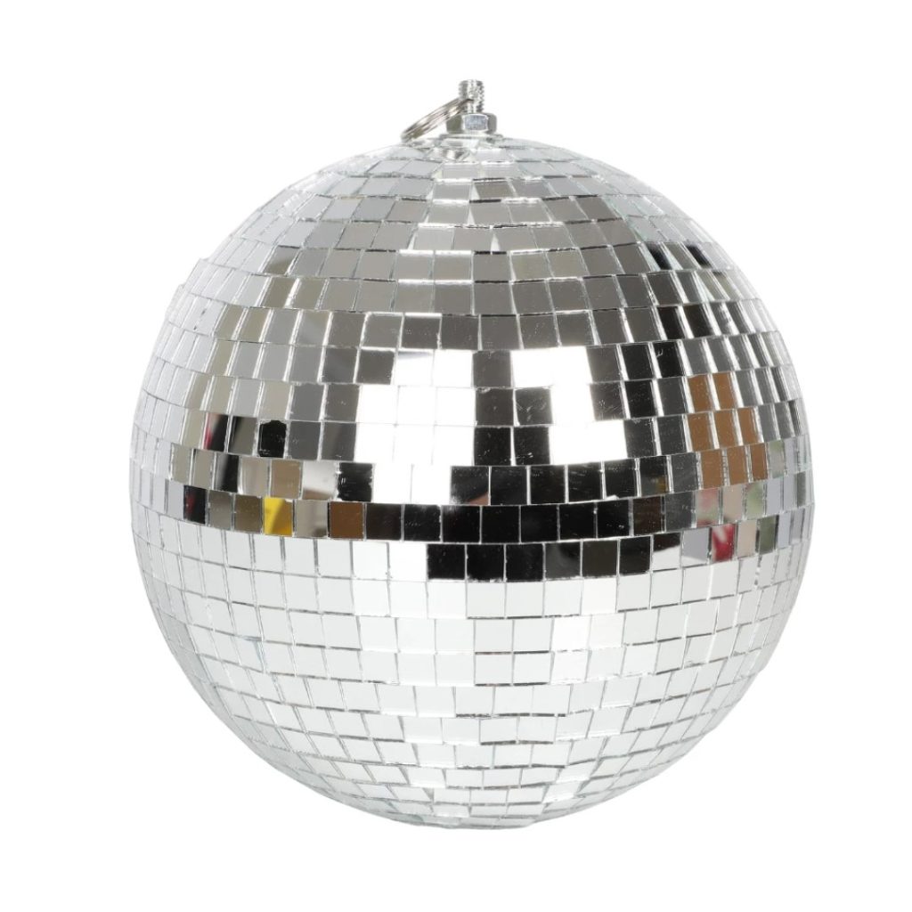 Disco kule sølv 20 cm
