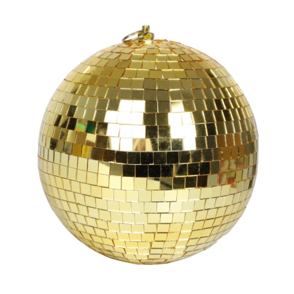 Disco kule gull 20 cm