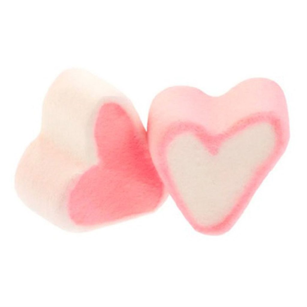Løsvekt marshmallow-hjerter 1kg