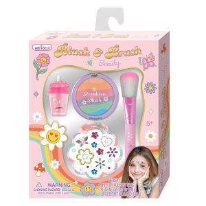 Hot focus blush & brush beauty sett