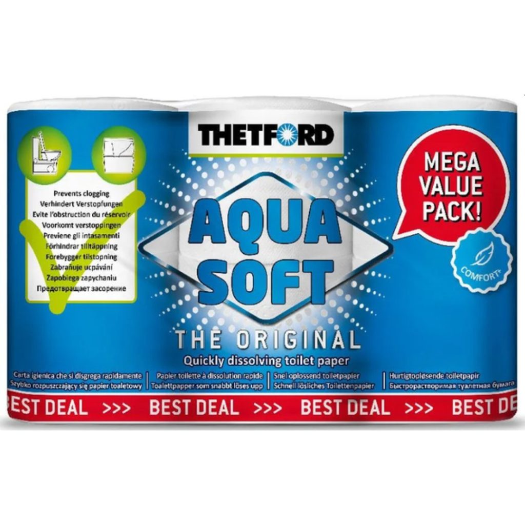 Aqua soft toalettpapir 6 ruller