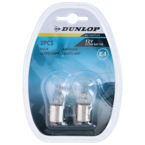 Dunlop bilpære 12v 21/5w bay15d e4