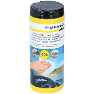 Dunlop våtservietter bil - glass 40 stk