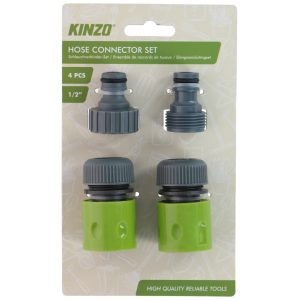 Kinzo slangekoblingssett 4 deler