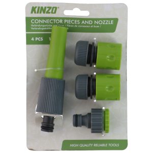 Kinzo slange kobling med 4-delt dyse
