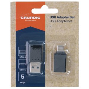 Grundig adaptersett usb-a & usb-c