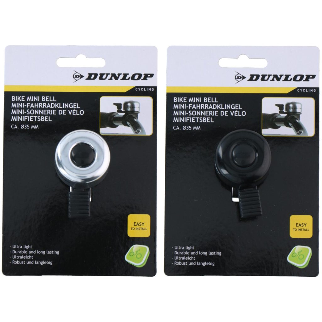 Dunlop sykkelklokke mini 35mm 2as alu