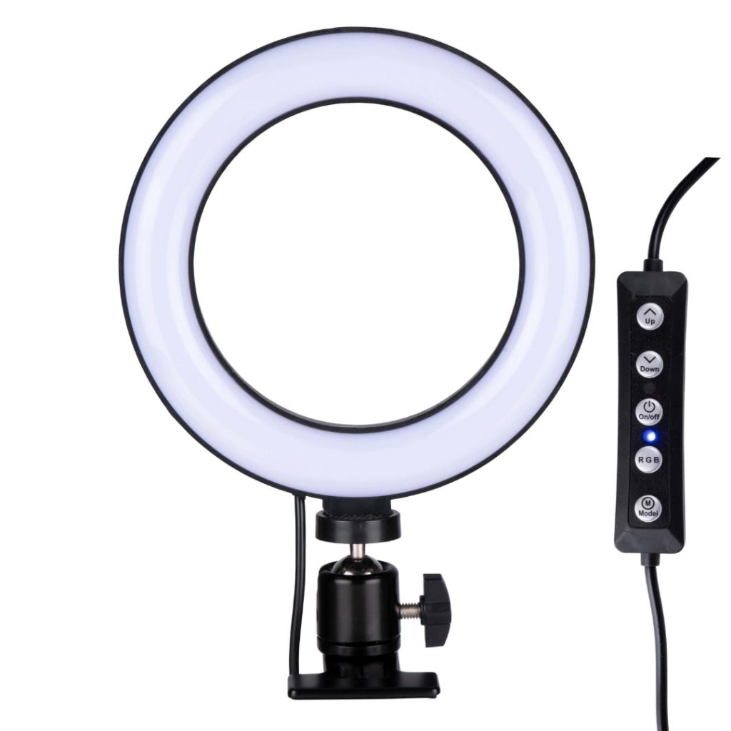 Grundig ringlys klips d16cm 48leds