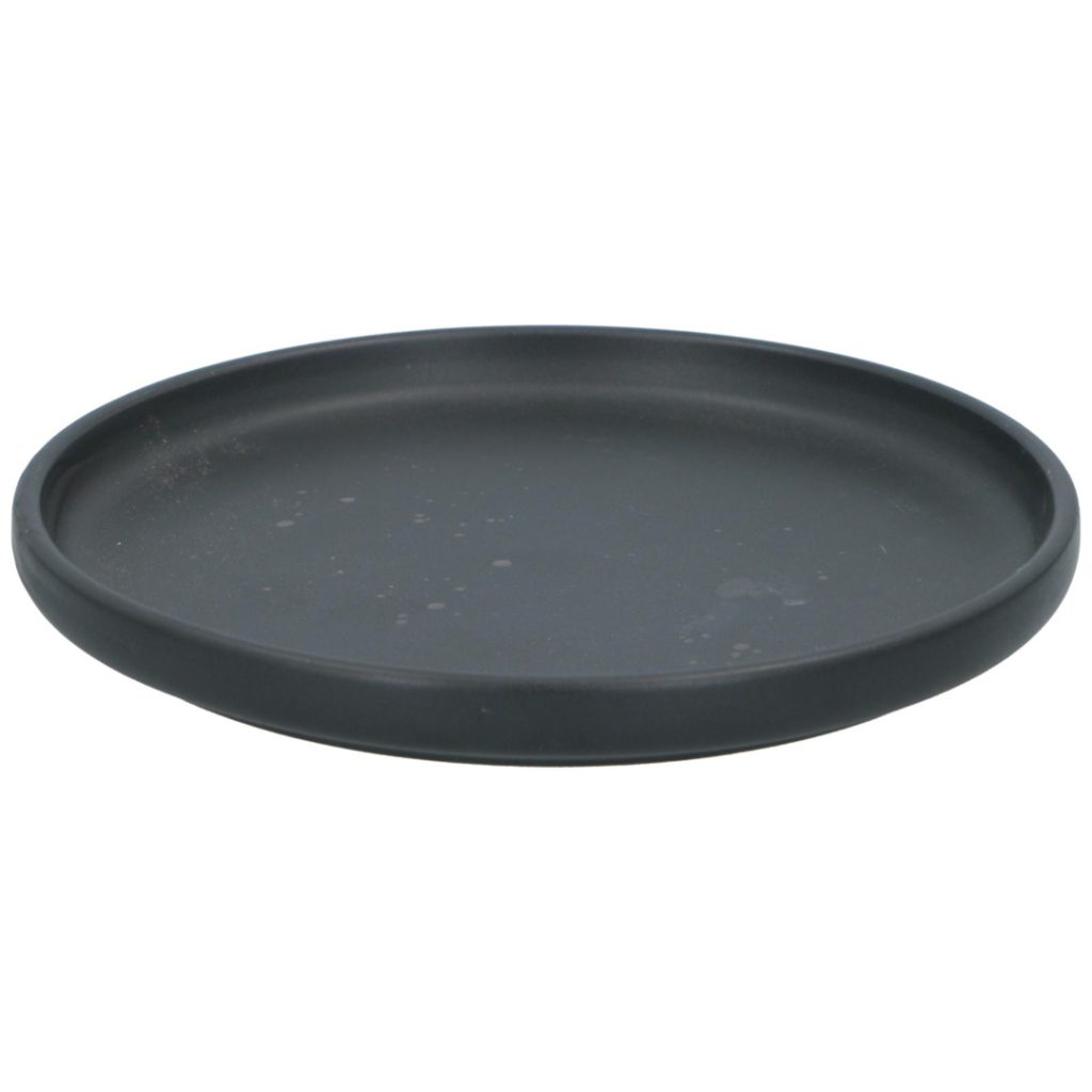 Frokosttallerken steintøy 20cm sort