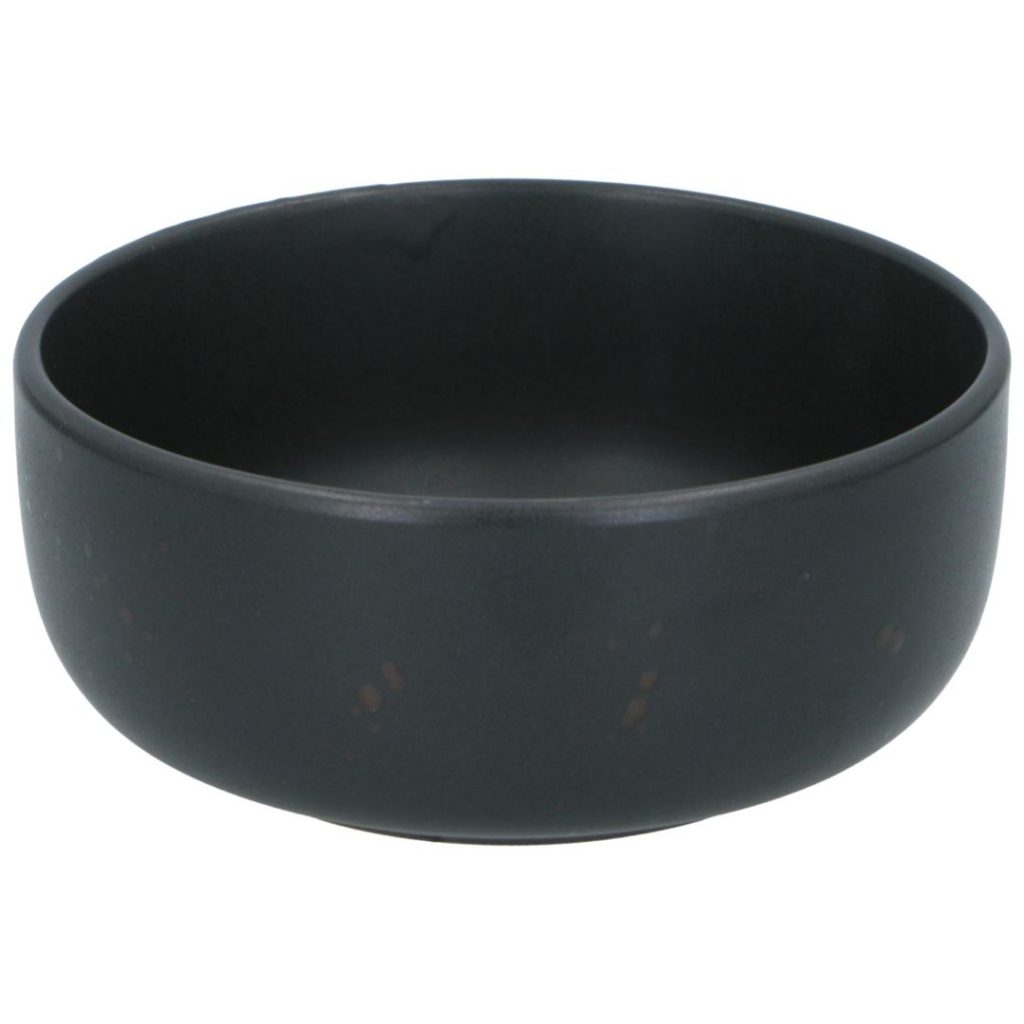 Skål steintøy 15cm sort