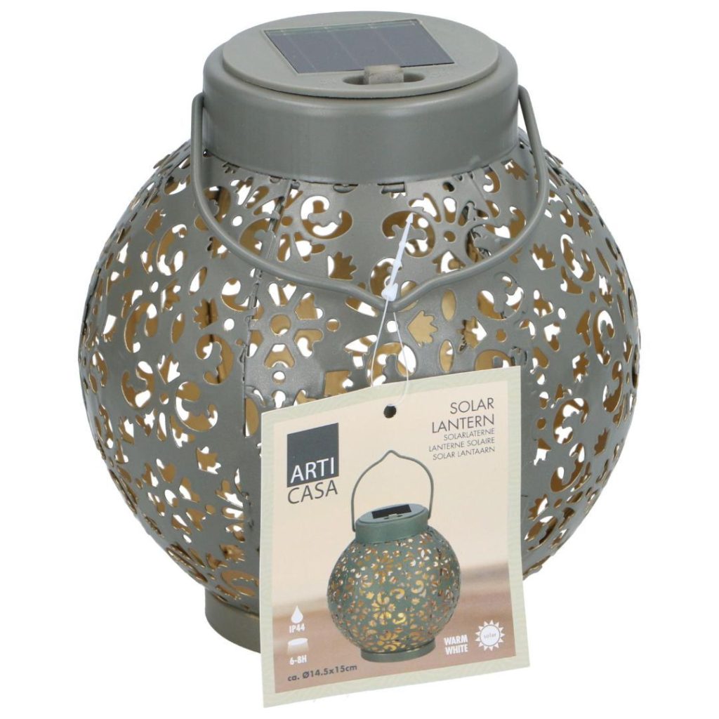 Arti casa solar lykt  ø14,5cm beige
