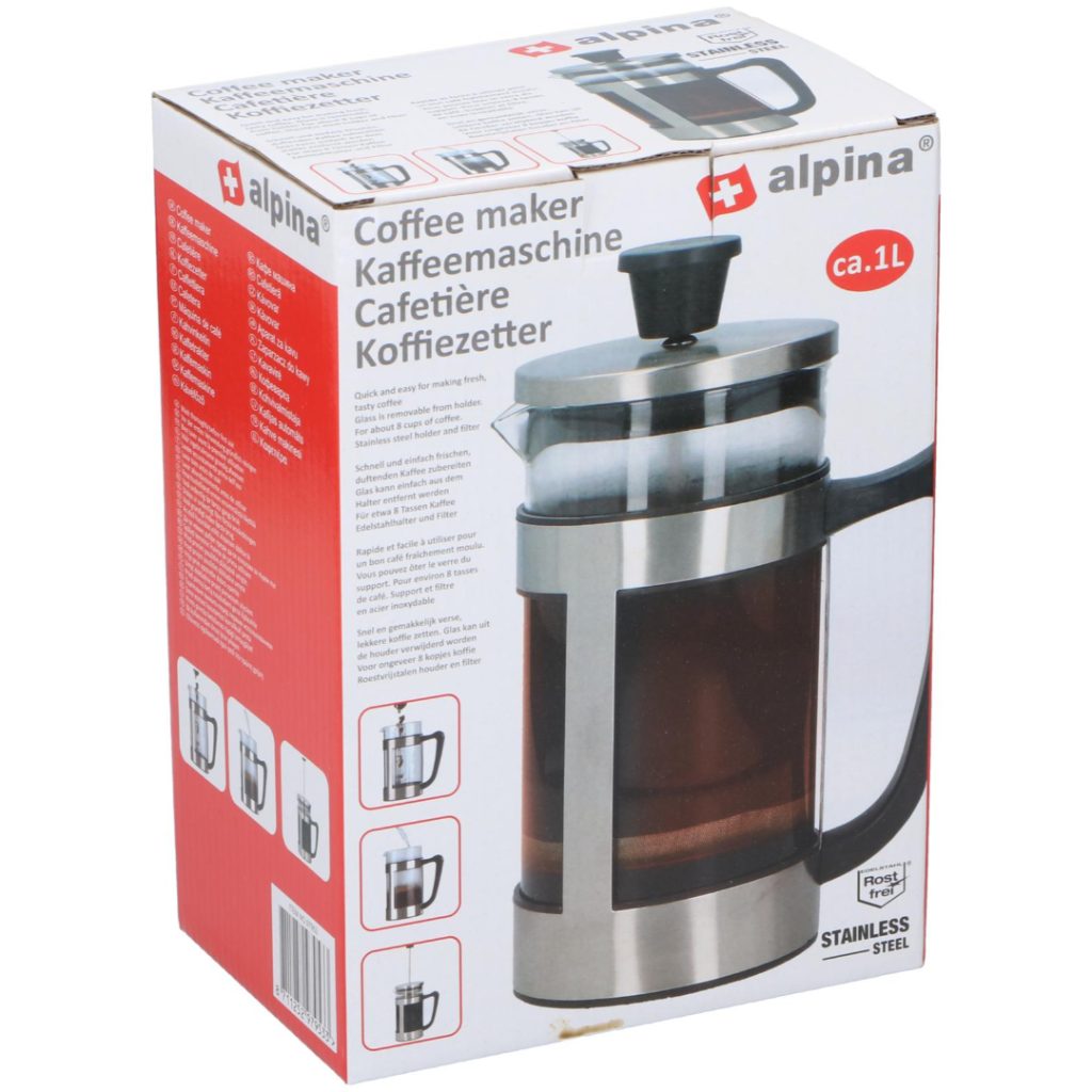 Alpina presskanne 1l d10x23cm