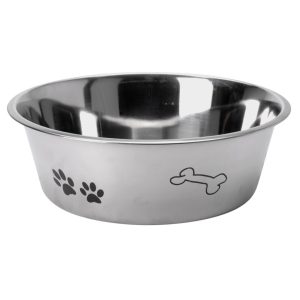 Hundebolle rustfritt stål 2,5 l 24xh8cm