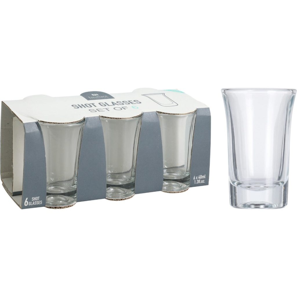 Shotglass 40 ml sett med 6 stk