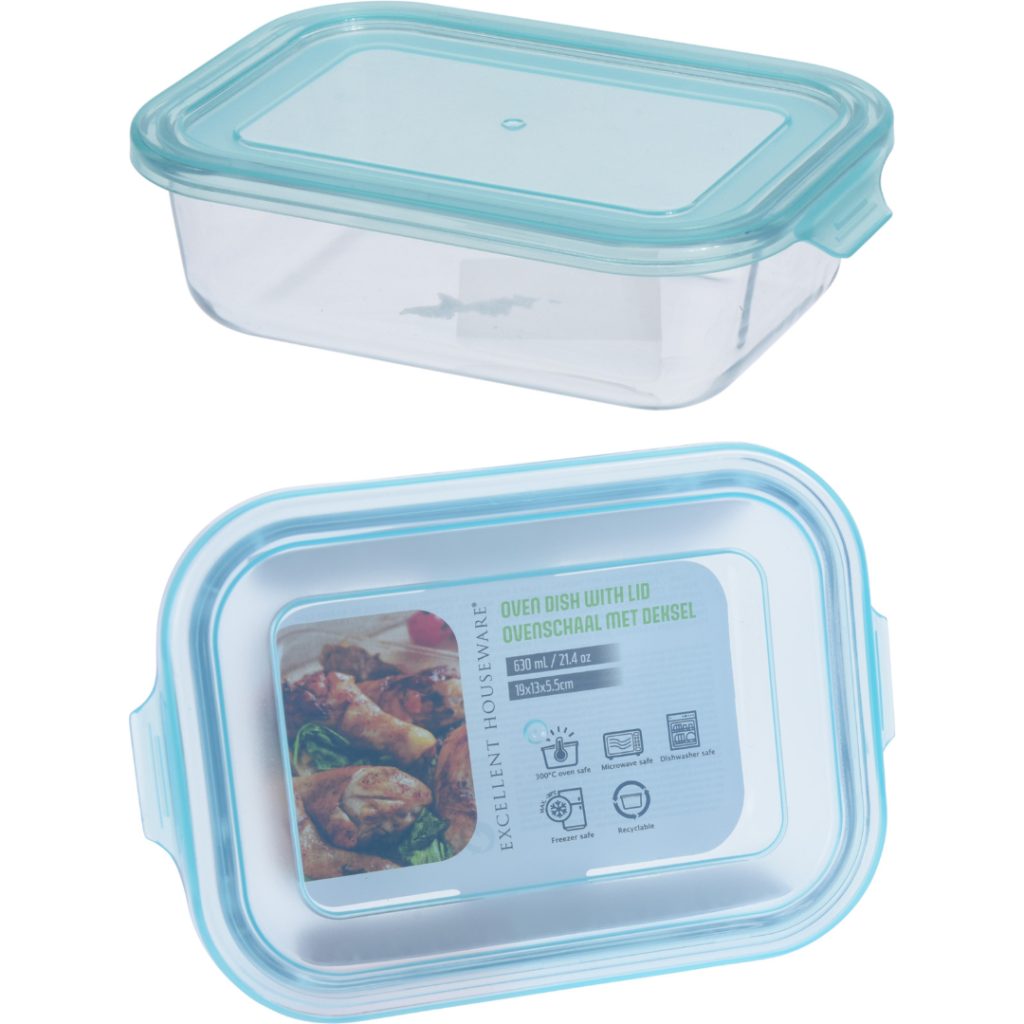 Oppbevaringsboks glass 630ml