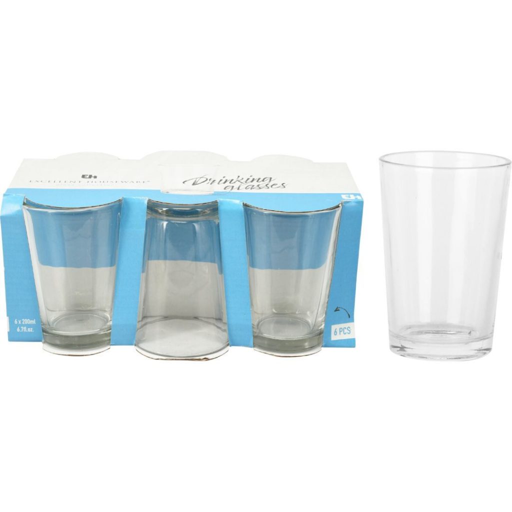 Drikkeglass 200ml sett 6 stk