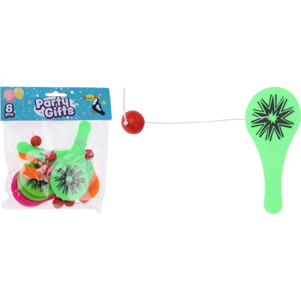 Partygifts racket på snor 8pk