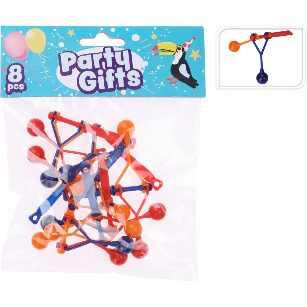 Partygifts double touch håndball 8pk