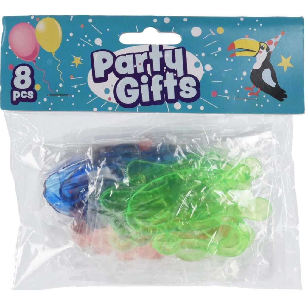Partygifts sticky hands 8pk